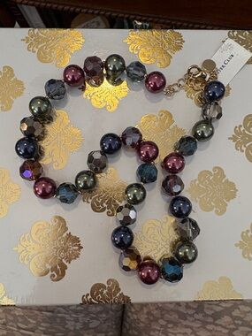 Macy’s Fharter Club Faux Pearl and Faceted Bead Necklace - Multicolor